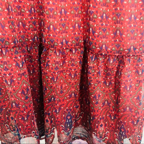 Band of gypsies rust boho dress tie back… - Picture 5 of 7